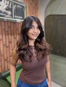 Sleeveless Brown Henley Top