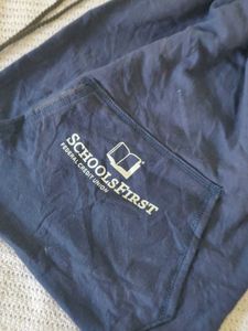 Navy Blue Drawstring Bag