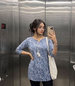 Blue Preety Short Kurti 💙