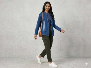 Chic Denim Blazer Jacket
