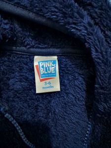 Cozy Blue Fleece Hoodie with one pajama