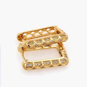 Anti Tarnish Gold Tone Triangle Earrings
