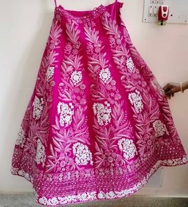 Hot Rani Pink Bridal Lehenga