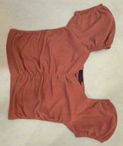 Ruched Puff Sleeve Top