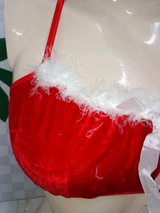 (400)Festive Christmas Bralette Top