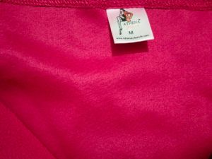 Vibrant Pink Puff Sleeve Wrap Dress