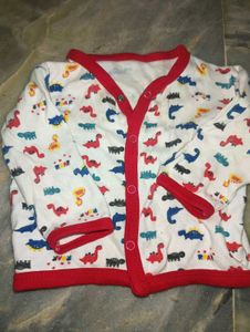 Cute Dinosaur Print Baby Jacket