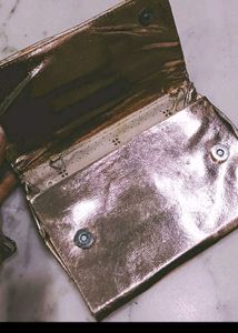 Sparkling Gold Beaded Clutch Bag