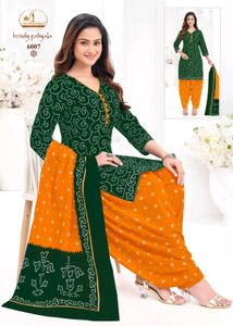 bandhani cotton ready to wear dress