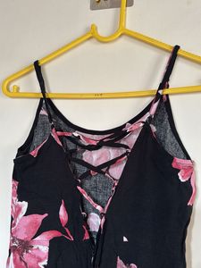 Black Floral Maxi Dress