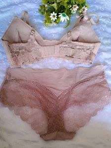H&amp;m satin beautiful bra with brief 👍