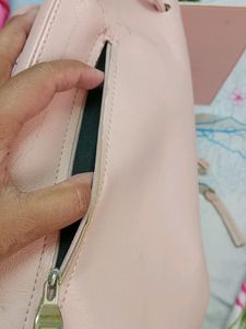 ZARA Peach Back Bag