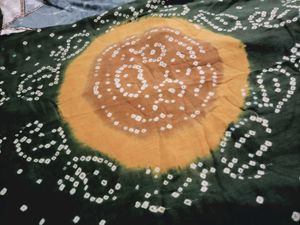 Green Bandhani Print Kurta