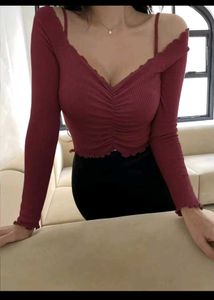 Chic Ruched Off-Shoulder Top