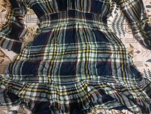 Plaid Button-Down Shirtdress