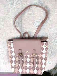 Chic Argyle Pattern Backpack🆕✨