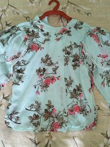 Beautiful Floral Print top  with long sleeves