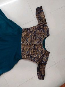 blue long gown