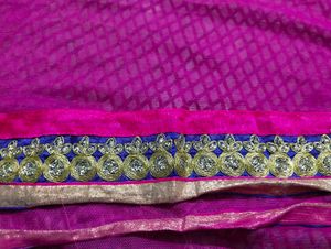 Vibrant Pink &amp; Blue Lehenga Set