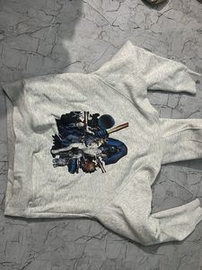 Grey Graphic Hoodie