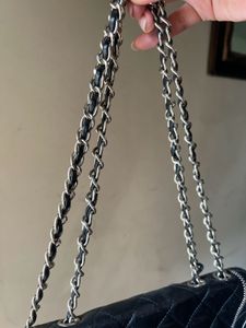vintage Chanel quilted leather bag