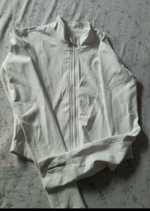 White Full Zip Jacket