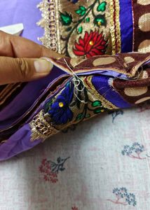 New Unused Lavender Saree