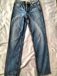 Zara Women's Blue Denim Jeans