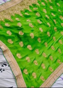 🥻Devdas Green Embroidered Saree🌷