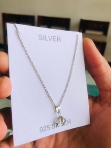 Chain With Diamond 💎Pandal 925 Silver (wt:3.030)