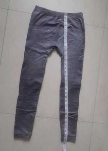 Stylish Denim Print Leggings elastic waistband