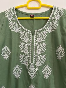 Chikankari Embroidered Kurta