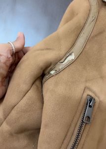 Faux Shearling Biker Jacket