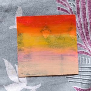 4×4 inches Acrylic Sheet Painting