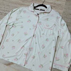 Korean Cute Floral Pajama Top