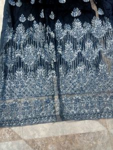 Elegant Black Embellished Salwar Kameez