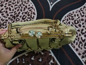 Sparkling Gold Evening Clutch Bag
