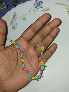 Handmade Beaded Flower Bracelet🌸💐