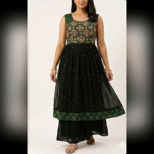 Elegant Black Kurta Set with Dupatta