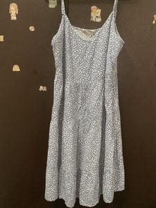 Blue Floral Mini Dress