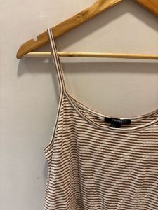 Chic Striped  Lace Trim Top
