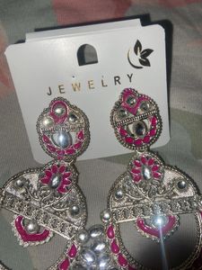 Beautiful Pink Dangle Earrings