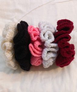 large  size crochet  scrunchies