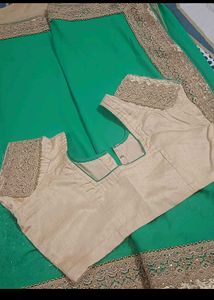 Beautiful Heavy Saree With Blouse 🥰