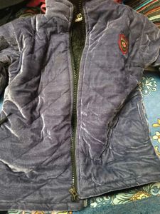 Vintage Style Blue  fleece Jacket for 6-8 years