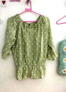 Stylish Polka dot Top | Size S