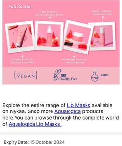 Aqualogica Radiance+ Plump Lip Mask