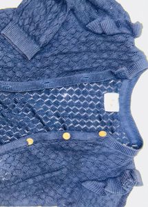 Navy Blue Knitted Cardigan