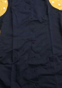 XXL size Sleek Black Button-Up Mini Dress