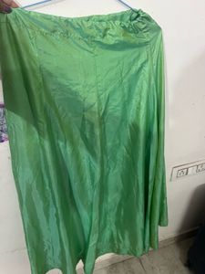 Elegant Green Lehenga Choli Set with padded blouse